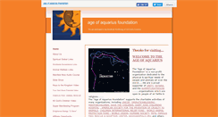 Desktop Screenshot of ageofaquariusfoundation.net